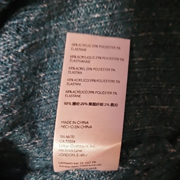 NWT Urban Outfitters Deep Teal Knit Top - Picture 8 of 8